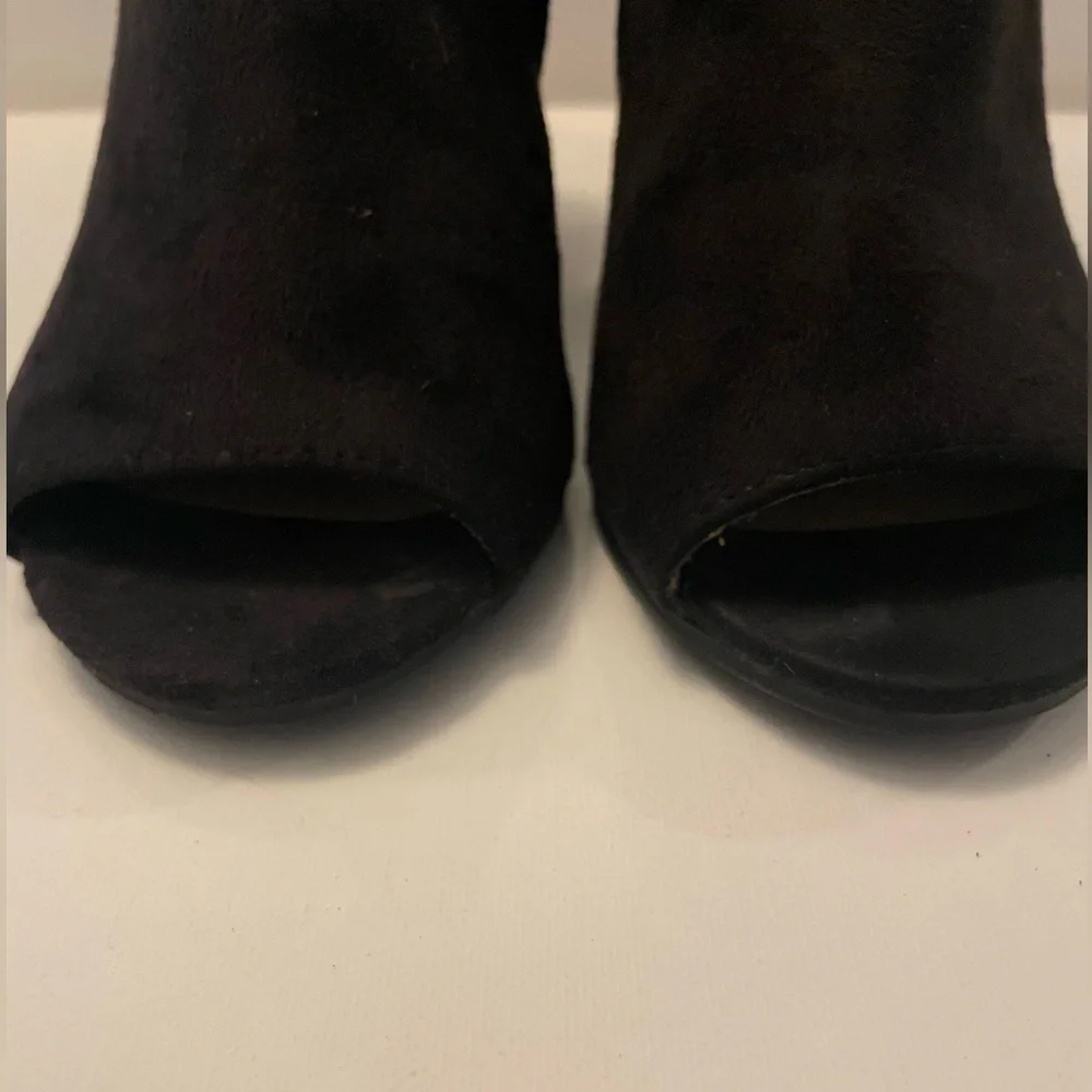 Black Wedge Ankle Boots